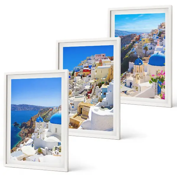 Krajobrazna arhitektura Oia Santorini triptih u okviru