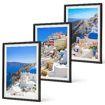 Krajobrazna arhitektura Oia Santorini triptih u okviru