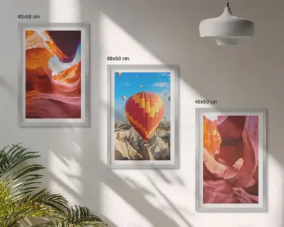 Zidna galerija pustinjski klanci balonom