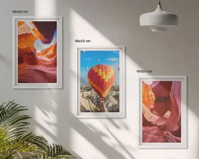 Zidna galerija pustinjski klanci balonom