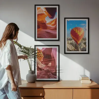 Zidna galerija pustinjski klanci balonom