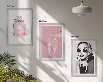 Zidna galerija Elegantni ružičasti dodaci
