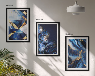 Set 3 slike u okviru Apstraktni elegantni uzorci