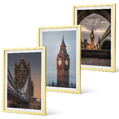 Triptih u okviru Sat Big Bena na Londonskom mostu