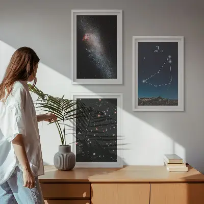 Galaksija u zviježđu Jarca triptih u okviru