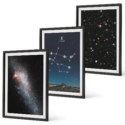 Zidna galerija motiv zodijačka galaksija Blizanci
