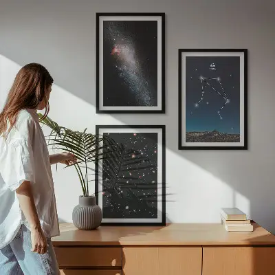 Slika Svemirska galaksija Vaga nebo u okviru