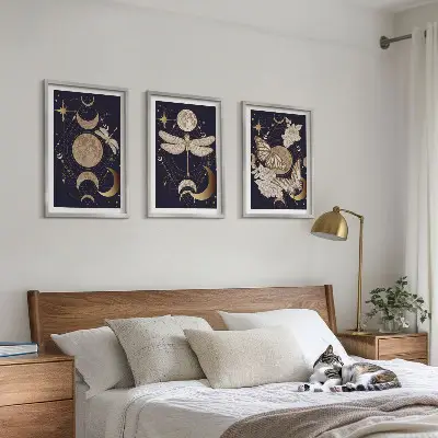 Zidna galerija prirodni motivi mjesečeva cvijeća