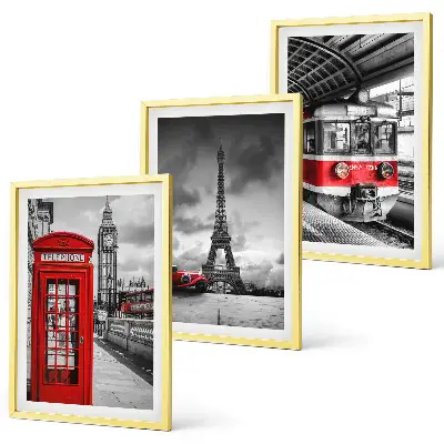 Triptih ikona London i Pariz u okviru