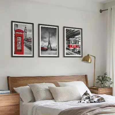 Triptih ikona London i Pariz u okviru