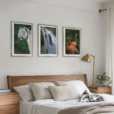 Zidna galerija tigrovi, vodopad, plamenci i priroda