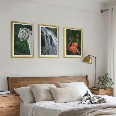 Zidna galerija tigrovi, vodopad, plamenci i priroda