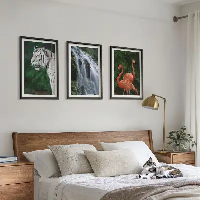 Zidna galerija tigrovi, vodopad, plamenci i priroda