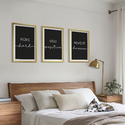 Zidna galerija Elegantni motivi na crnoj podlozi
