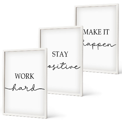 Zidna galerija Minimalistički motivacijski natpisi