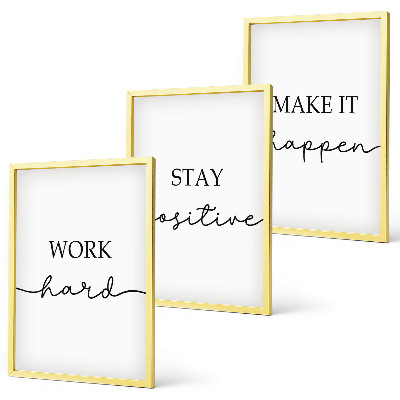 Zidna galerija Minimalistički motivacijski natpisi