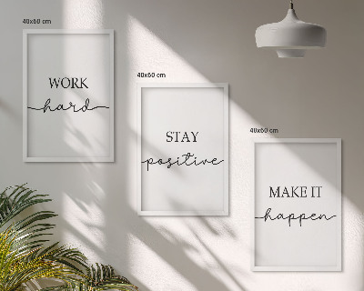 Zidna galerija Minimalistički motivacijski natpisi