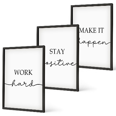 Zidna galerija Minimalistički motivacijski natpisi