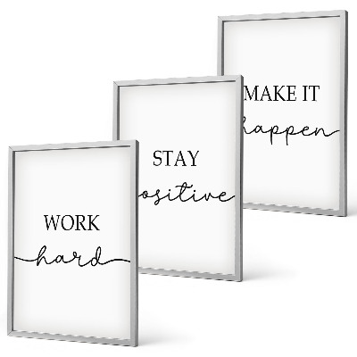 Zidna galerija Minimalistički motivacijski natpisi