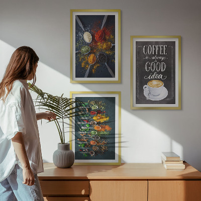 Zidna galerija Začini, kava, bilje, uzorci