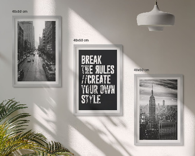 Set 3 slike u okviru Crno-bijela inspiracija za gradske ulice