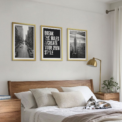 Set 3 slike u okviru Crno-bijela inspiracija za gradske ulice
