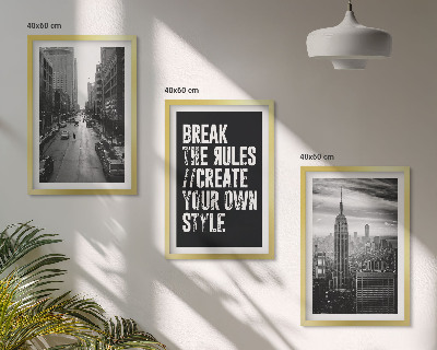 Set 3 slike u okviru Crno-bijela inspiracija za gradske ulice