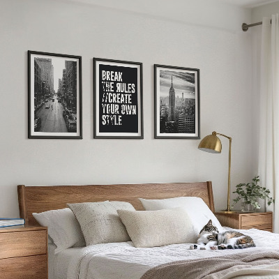 Set 3 slike u okviru Crno-bijela inspiracija za gradske ulice