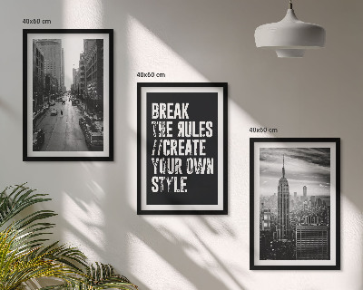 Set 3 slike u okviru Crno-bijela inspiracija za gradske ulice