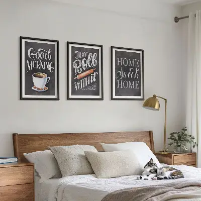 Set 3 slike s motivima kućne kuhinje u okviru