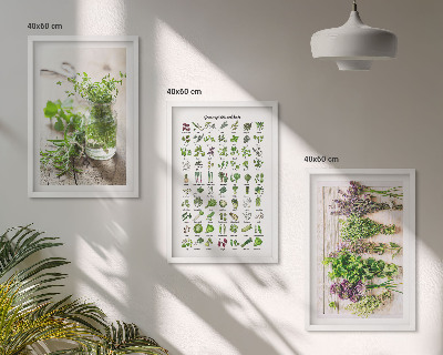Zidna galerija Sušeno bilje za kuhinju