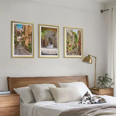 Zidna galerija cvijeće i arhitektura talijanskih ulica