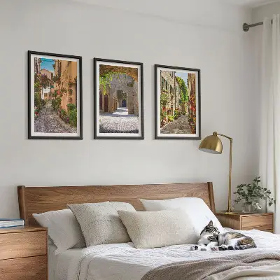 Zidna galerija cvijeće i arhitektura talijanskih ulica