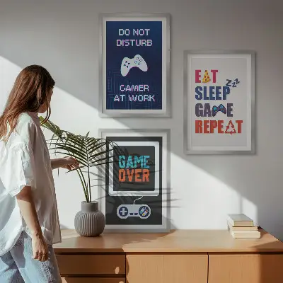 Set 3 slike u okviru motivi za zabavu igrača