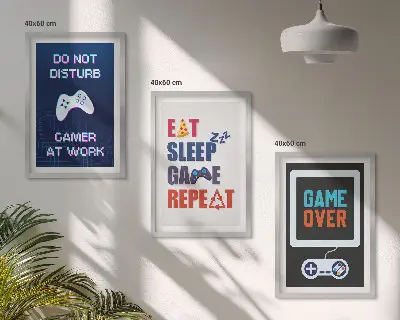 Set 3 slike u okviru motivi za zabavu igrača