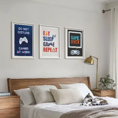 Set 3 slike u okviru motivi za zabavu igrača