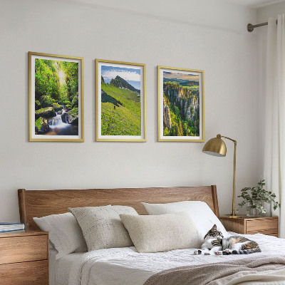 Set 3 slike u okviru Zelene planine, vodopadna šuma
