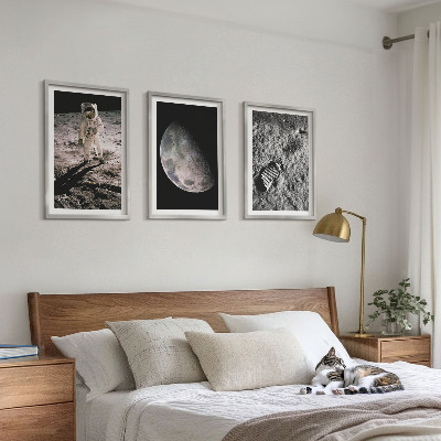 Triptih u okviru Fotografija Mjeseca astronauta