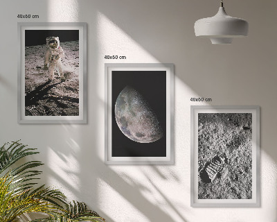 Triptih u okviru Fotografija Mjeseca astronauta
