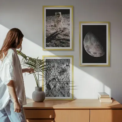 Fotografija Mjeseca astronauta u okviru