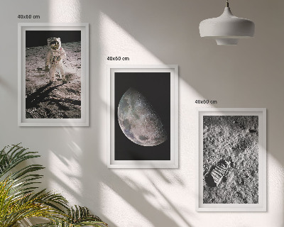Triptih u okviru Fotografija Mjeseca astronauta