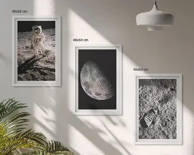 Fotografija Mjeseca astronauta u okviru