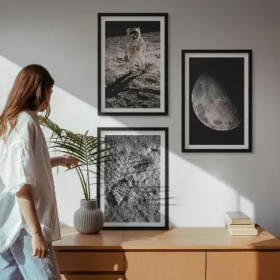 Fotografija Mjeseca astronauta u okviru