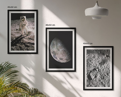 Triptih u okviru Fotografija Mjeseca astronauta