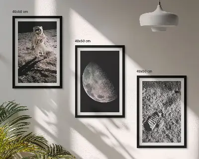 Fotografija Mjeseca astronauta u okviru