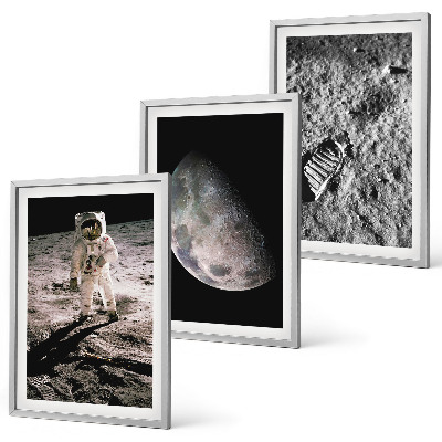 Triptih u okviru Fotografija Mjeseca astronauta