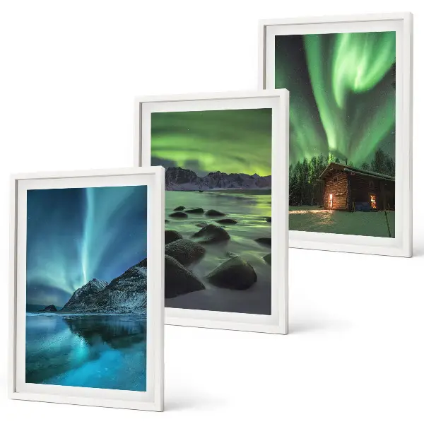 Zidna galerija zimski pejzaži planine Aurora