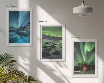 Zidna galerija zimski pejzaži planine Aurora