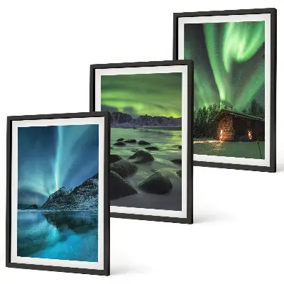 Zidna galerija zimski pejzaži planine Aurora