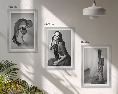 Zidna galerija Crno-bijeli portreti žena
